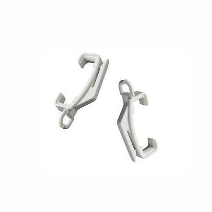 Curtain Rail Glider Hooks White/Silver Curtain Hooks Home Diy 0887 (Large Letter Rate)